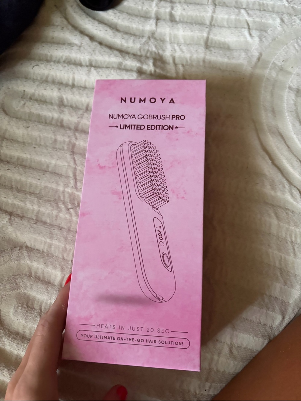 GoBrush Pro Limited Edition Pink Heated Hair Straightening Brush